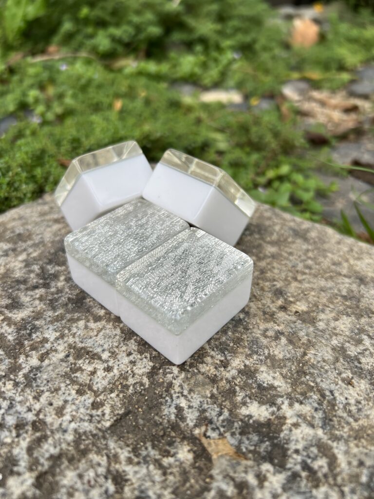A1 Premium Silver Fabric Mahjong Tiles